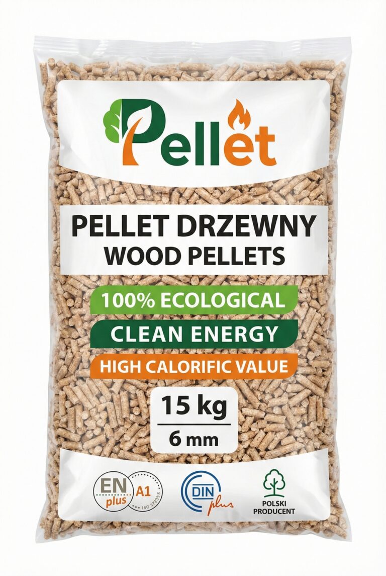 Worki z pelletem drzewnym o pojemności 15 kg, 100% ekologiczne, idealne do efektywnego ogrzewania. Wysoka wartość kaloryczna i łatwa dostawa. Wysoka jakość od polskiego producenta.